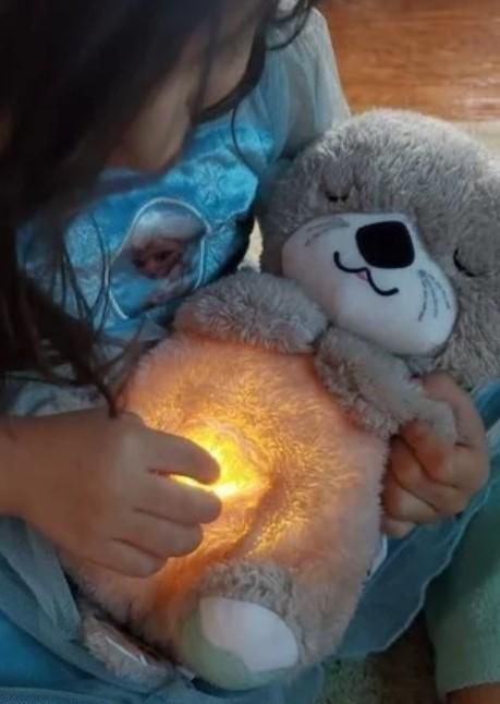 Breathing Teddy Bear with Soothing Music | Calming Comfort Plush Toy for Babies, Toddlers & Kids (Soft & Cuddly)