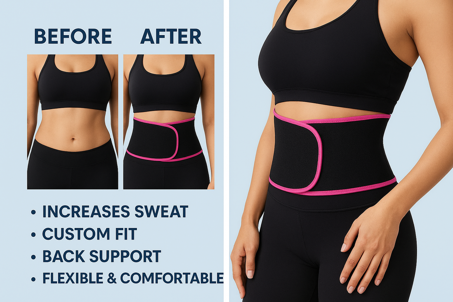 Adjustable Waist Trimmer Belt